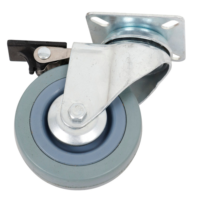 Möbelhjul m/broms Ø75 mm Grå Home>it